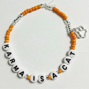 Taylor Swift Eras Tour Friendship Bracelet Karma Is A Cat Midnights